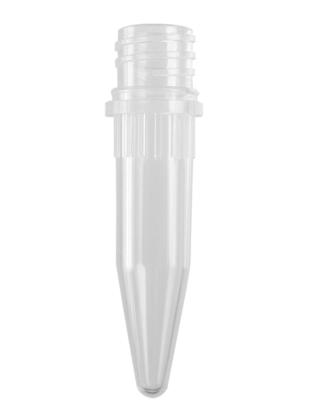 1.5ml Conical Screw Cap Tubes Only, Pp, Clear,  Nonsterile, 500 Tubes/Unit