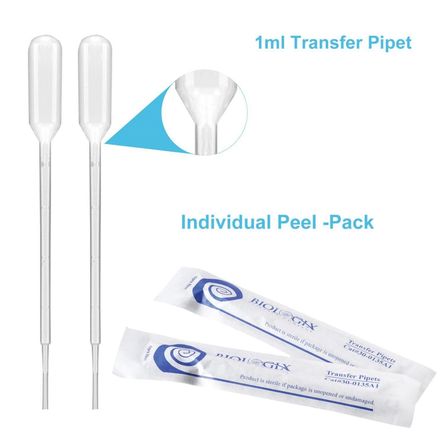 1ml Transfer Pipette, Individually Wrapped, Sterile, 500 Pcs/Unit