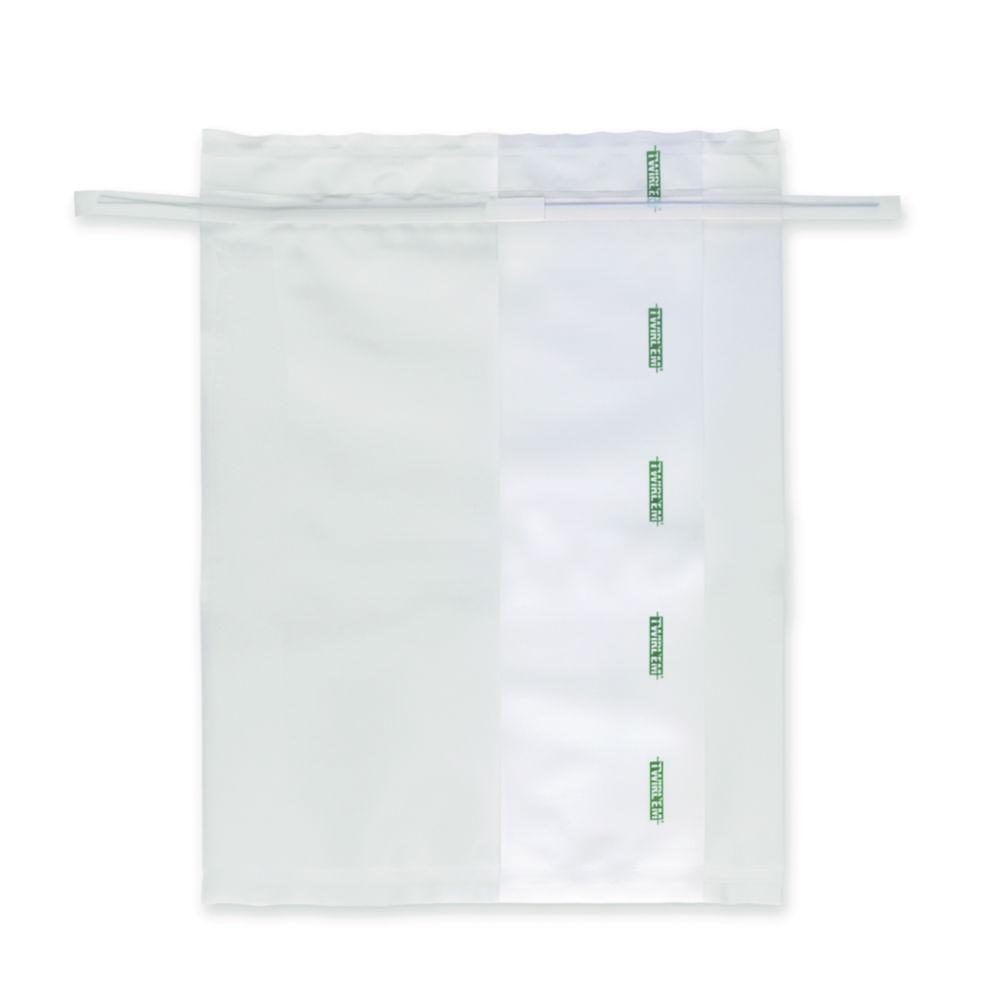 Labplas TWIRL'EM - Sample Bags 450ml Printed, Closure with 1 round wire & 1 flat wire 114x229mm, pack of 500