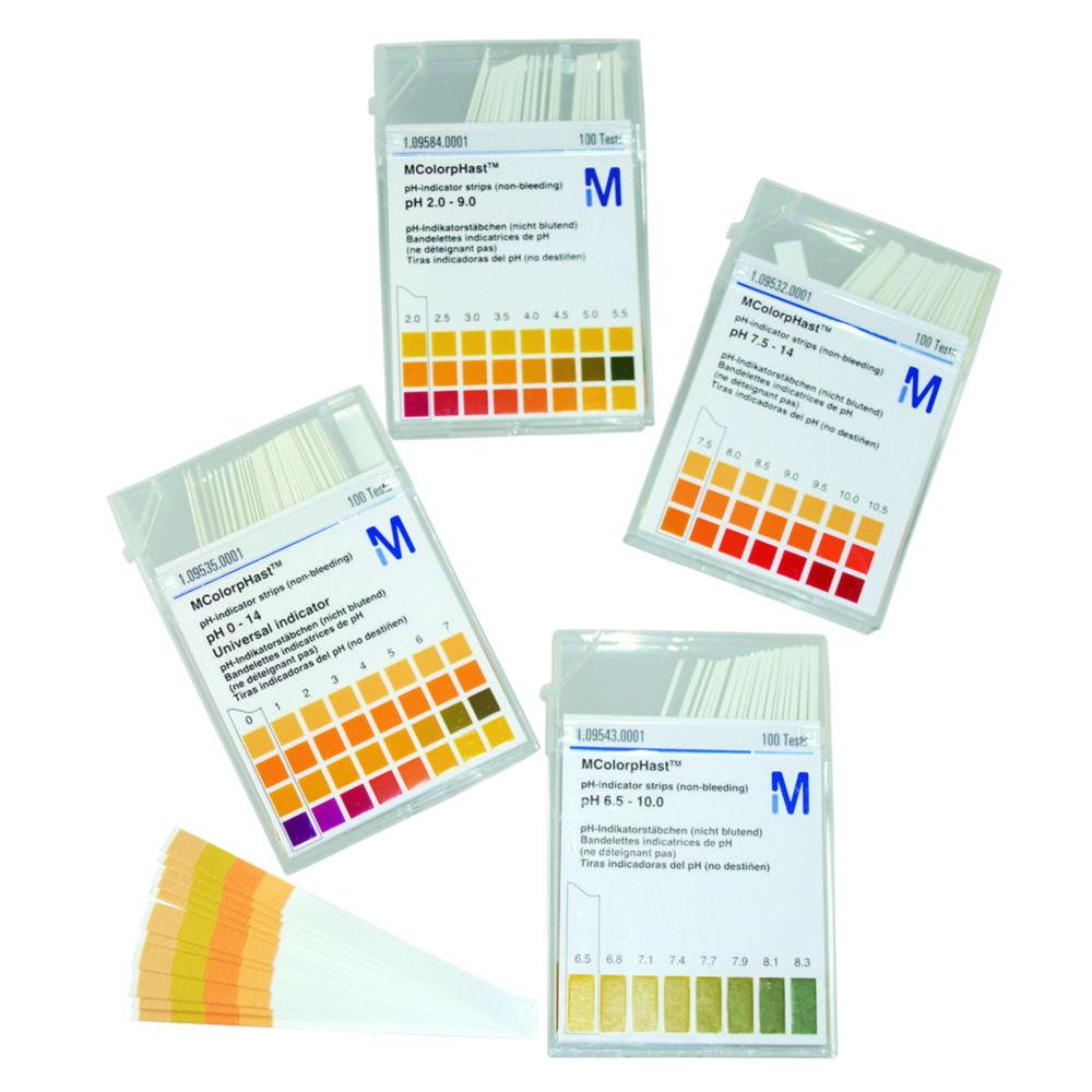 Merck  Alkalit pH Indicator Strips 7.5–14 pH (Pack of 100)