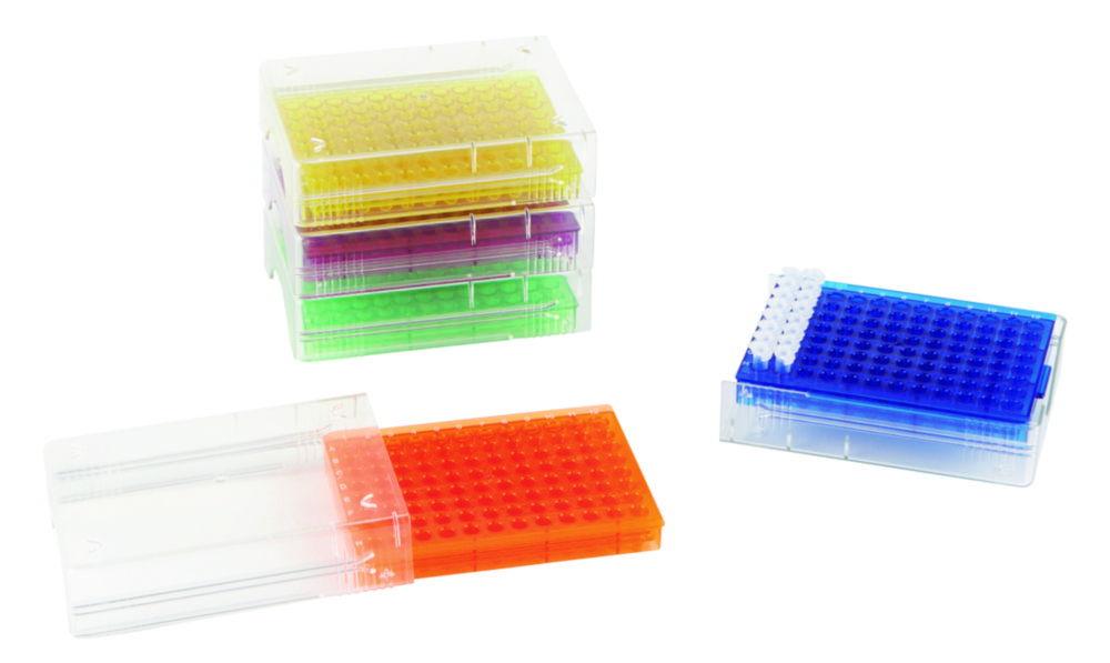 Heathrow Scientific PCR Rack Low Temp 96-Well, Assorted Colours, Pack of 5