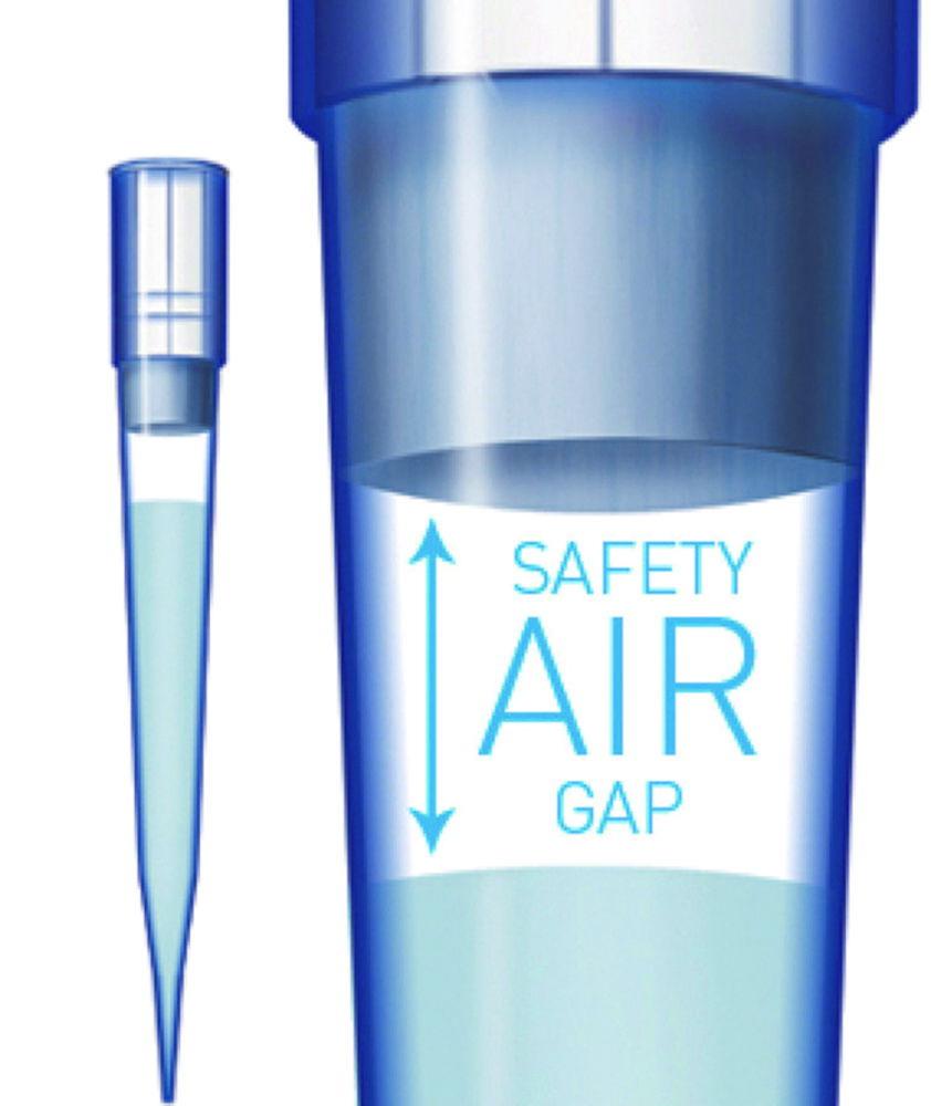 Sartorius SafetySpace Filter Tips 0.1-10 µl, Standard, Pack of 10x96