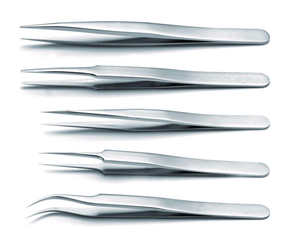 Ideal-tek High Precision Tweezers 120 mm, Fine Tip, Strong, Stainless Steel, Anti-Magnetic, Anti-Acid
