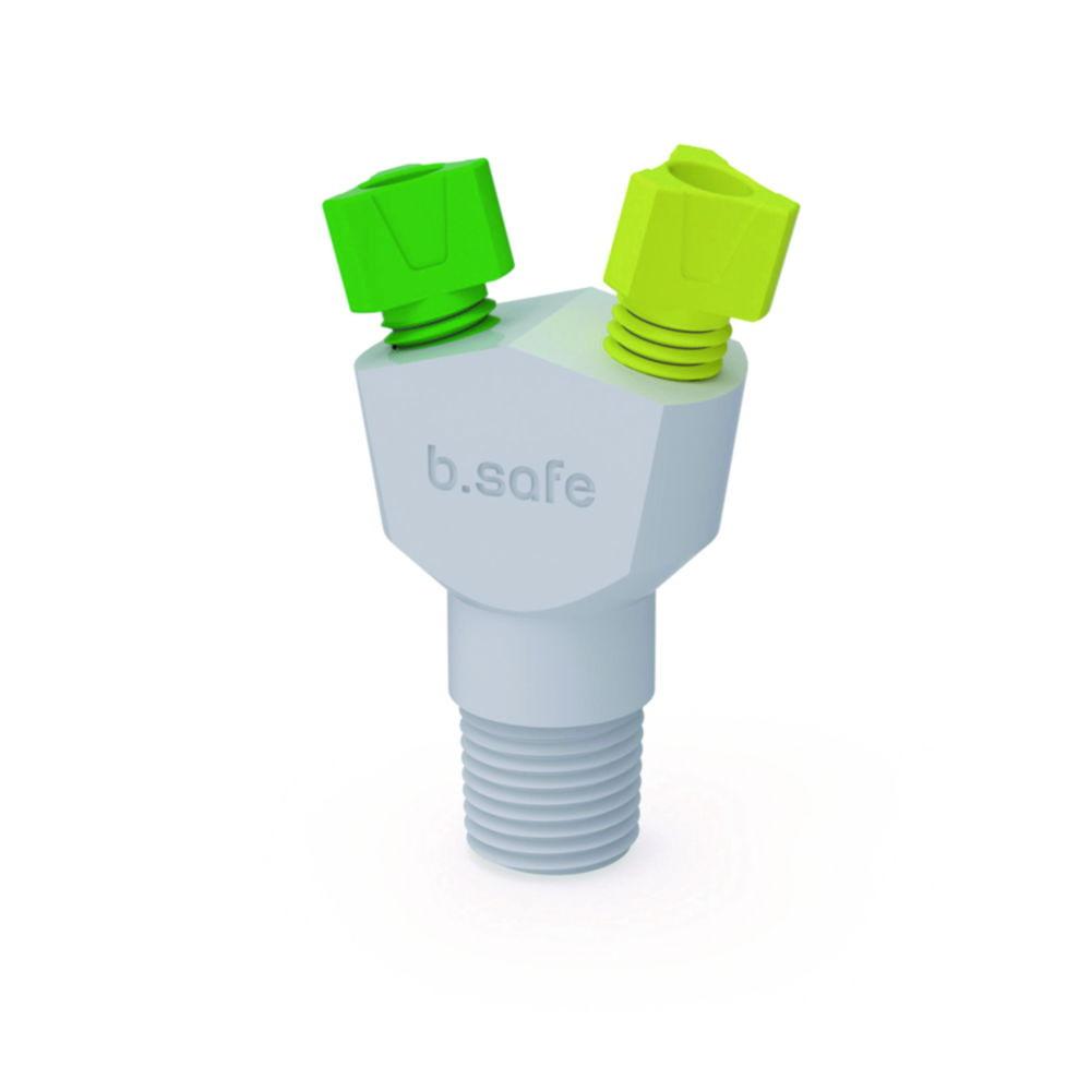 Bohlender b.safe Multiport, PTFE NPT 1/8", 2x UNF 1/4"​