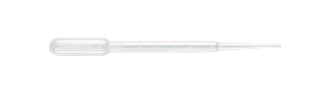 Ratiolab Pasteur Plast Pipets 3 mL, Macro, Graduated, 150 mm, Sterile, Single-Packed, Pack of 500

