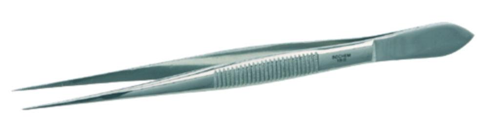 Bochem Instrumente Forceps, 130 mm, 18/10 Stainless Steel, Sharp/Straight, Without Guide Pin