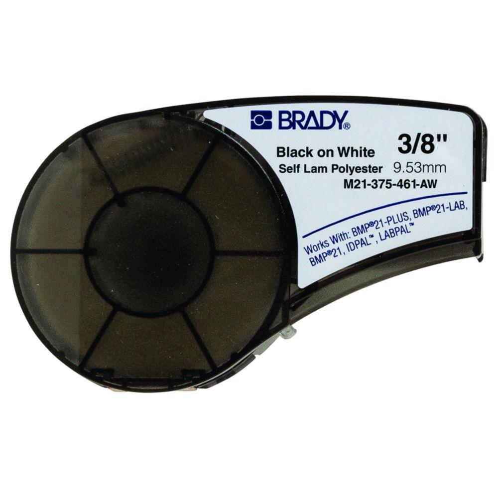 Brady High-Performance Labels White Polyester B-461, 9.53 mm x 6.4 m Roll