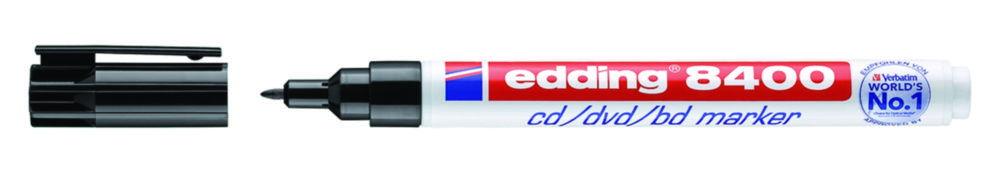 edding 8400 CD/DVD/BD Marker Pen (Black, 0.5–1 mm Line Width)