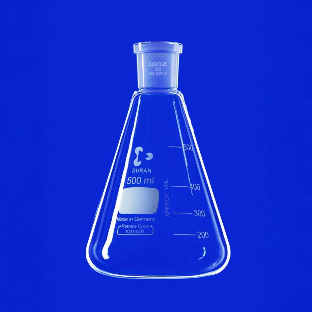 ​Lenz-Laborglas 50 mL Erlenmeyer Flask with Conical Ground Joint (NS 29/32)​

