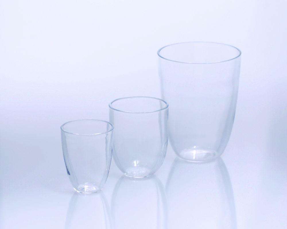 Quartz glass crucible 120 ml 60x75 mm, tall form