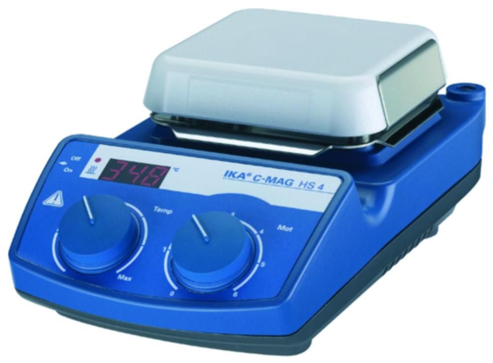 IKA Magnetic Stirrer C-MAG HS 4 S 2 with Heating, Glass Ceramics Heating Plate with UK Plug