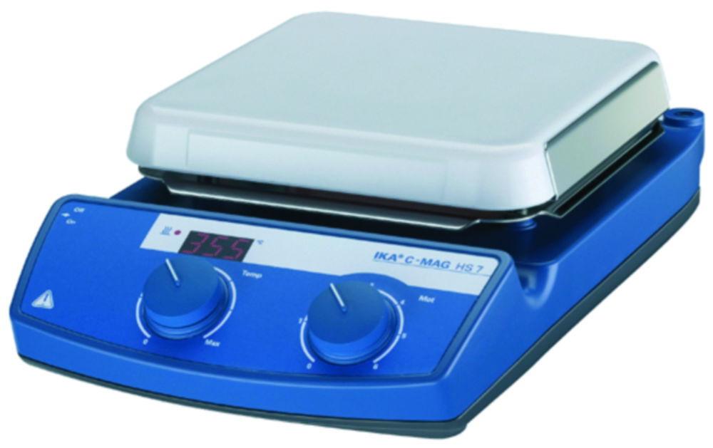 IKA Magnetic Stirrer C-MAG HS 7 S 3 with Heating, Glass-Ceramics Heating Plate, Swiss Plug