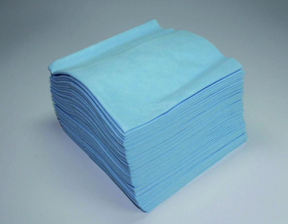 ZVG Multitex Tissues, Blue 38x34cm, Viscose Fleece, Lintfree, Washable, Extremely Tearproof, Box of 40 Tissues, Pack of 10