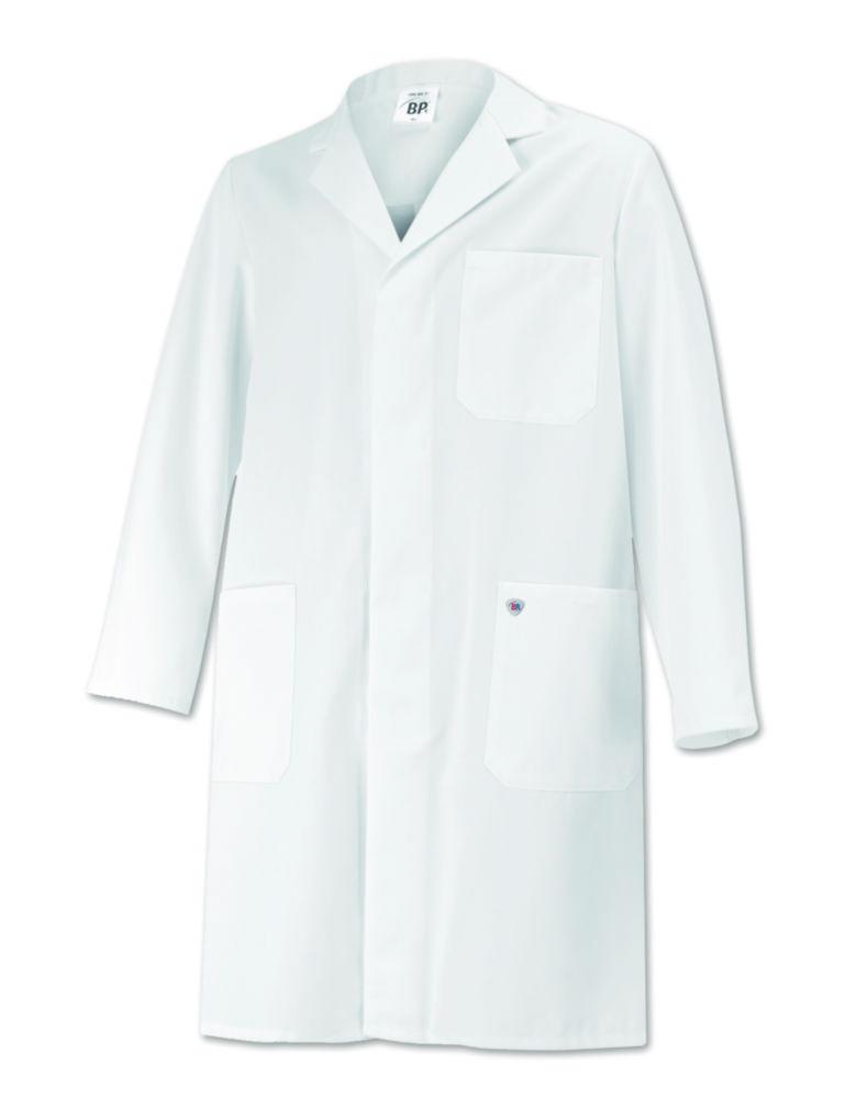 Bierbaum-Proenen BP Med & Care Unisex Coat, Size L/N, White, 100% Cotton