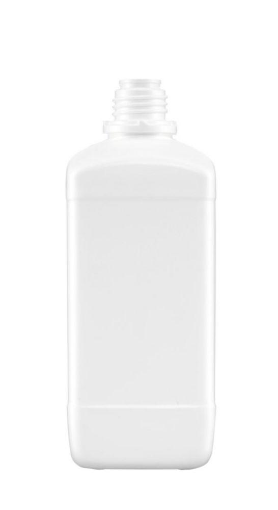 Kautex Textron 1000mL Square Shape Bottle HDPE White (Without Closure)