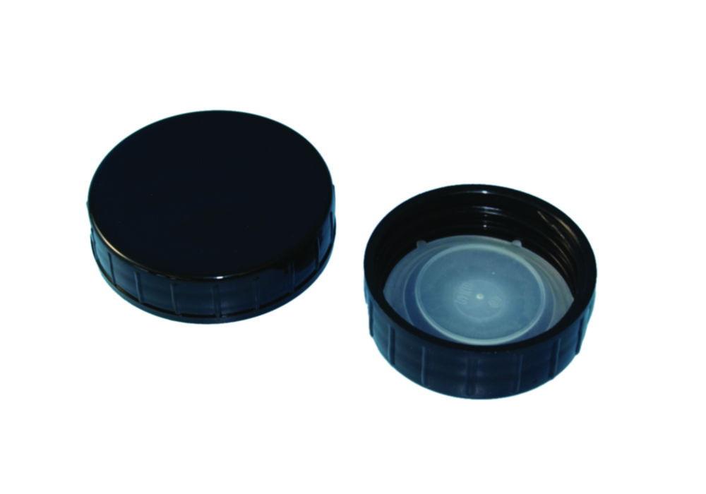 Klett-Kunststofftechnik Screw Caps PP for 30 mL Wide Mouth Bottles (DIN 32), Pack of 100