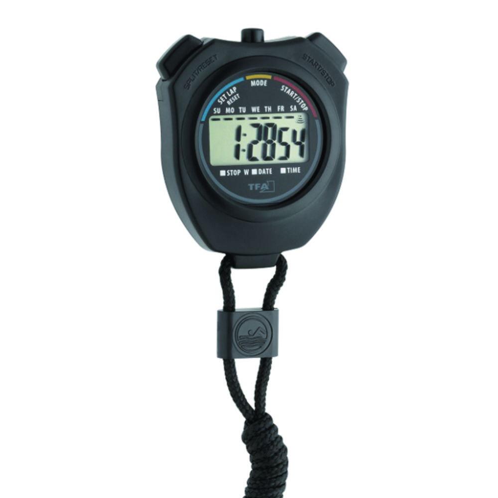 TFA Dostmann Digital Stopwatch HiTrax Run Black, 1/100 Sec., Up to 23 h 59 min 59 sec

