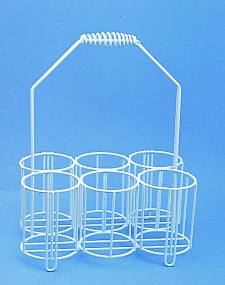 Württ Bottle Carrier (PE Coated Wire) for 6 x 1000 mL (100 x 100 mm)