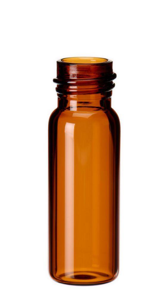 LLG Screw Neck Vial N-13 4mL, OD 14.75mm, Outer Height 45mm, Amber, Flat Bottom, Pack of 100