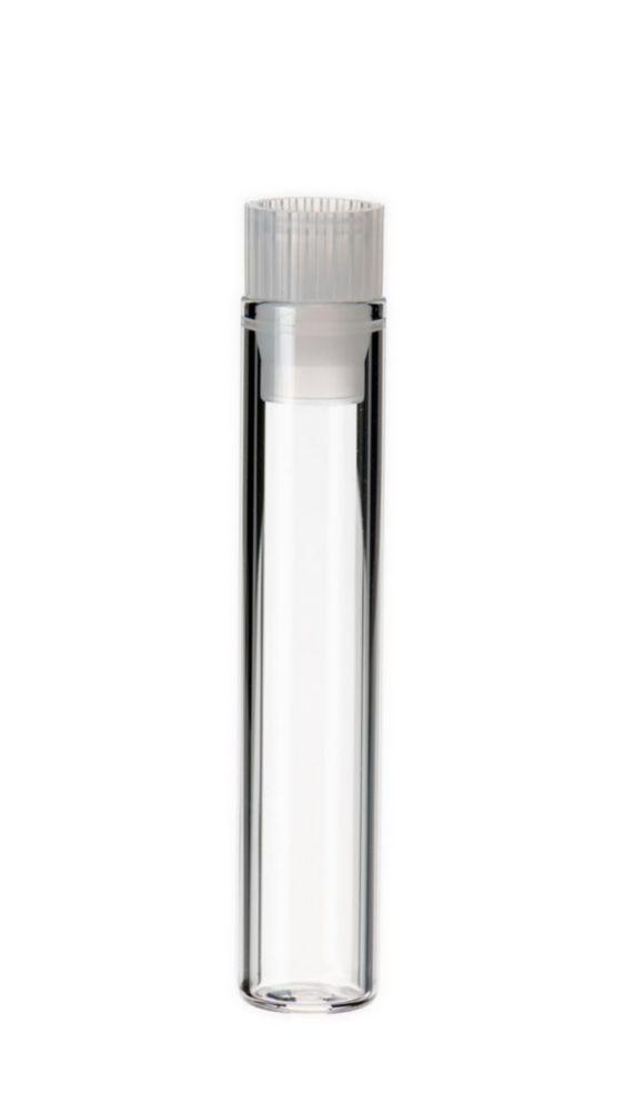 LLG Sample Vials N 8/12 W, 12 ml, Colourless, without Roll Rim, With Stopper, Pack of 100