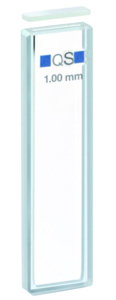 Hellma Macro Cuvette 100 QS, 1mm Thickness, Quartz Glass Suprasil, 350 µL with Glass Cover Plates