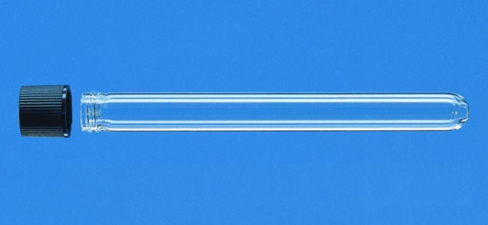 BRAND Culture Tubes 12x100 mm, AR-Glass with PP Screw Cap, Pack of 100

