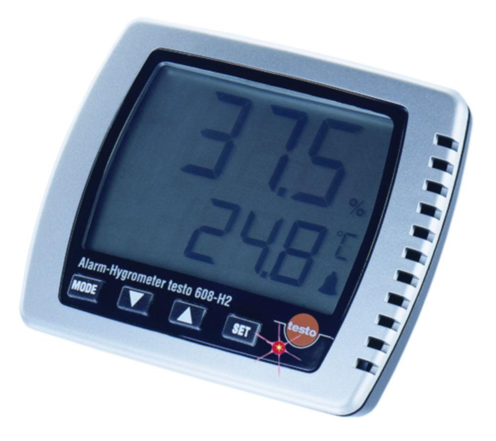 Thermo-hygrometer testo 608-H2 with alarm *9V-Blockbatteries*