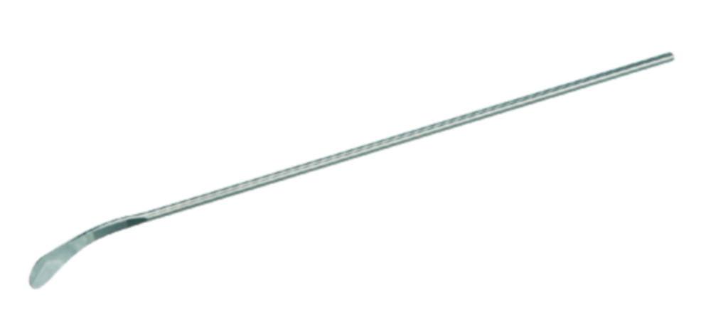 BOCHEM Spatulas, 18/8 Steel, Spoon Shape Ends, One-Ended, 210x5 mm