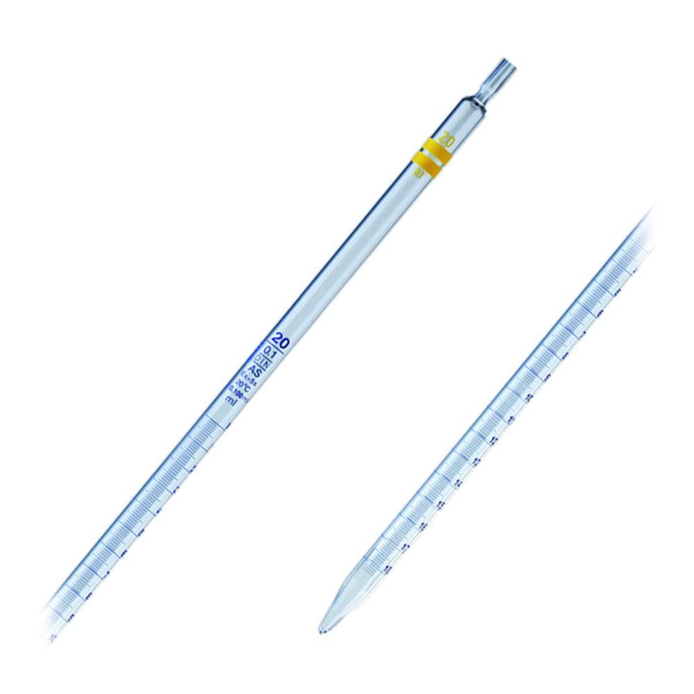 LLG Measuring Pipettes 2 ml, Soda-Lime Glass Class AS, Blue Grad., 360 mm Pack of 10