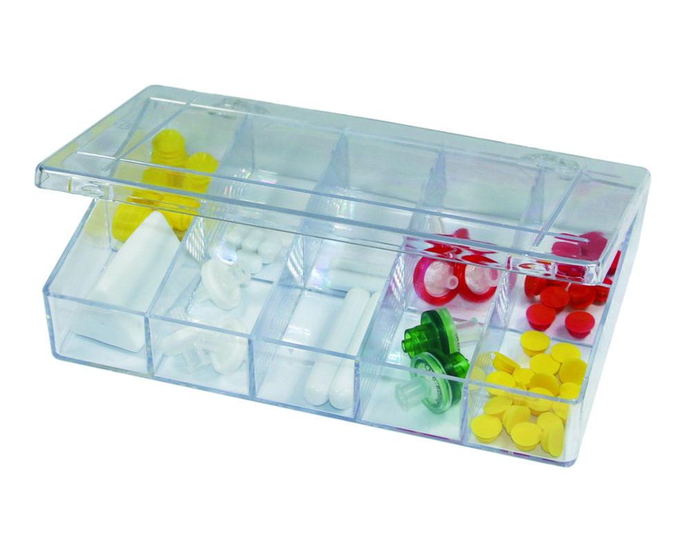 LLG Assortment Box 105x170x32 mm Glass Clear, 10 Compartments