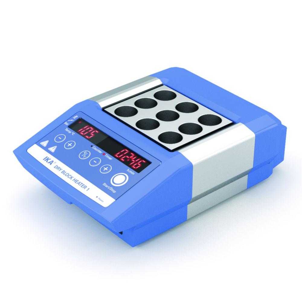 IKA Digital Block Thermostat Dry Block Heater 1 S 2, for 1 Aluminium Block Insert, up to 120 °C, with UK Plug