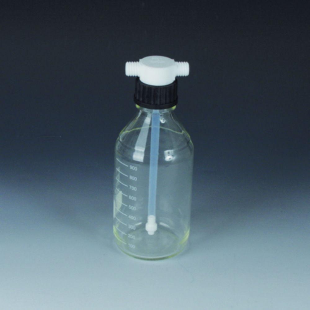 Bohlender Scrubber Bottle Vitrum 1000ml GLS80, Borosilicate Glass 3.3