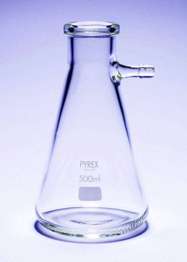 DWK Pyrex 1000mL Büchner Filter Flask with Plain Side Arm (Pack of 5)
