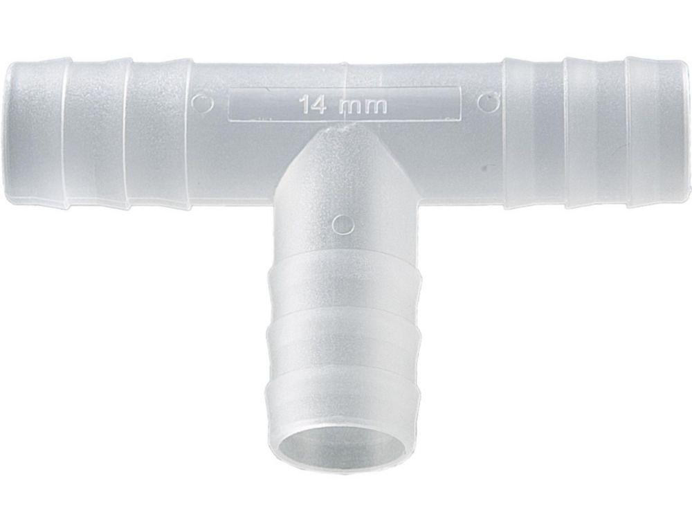 Bürkle T-Tube Connector, PVDF, Ø 13-15 mm Cylindrical, Pack of 10