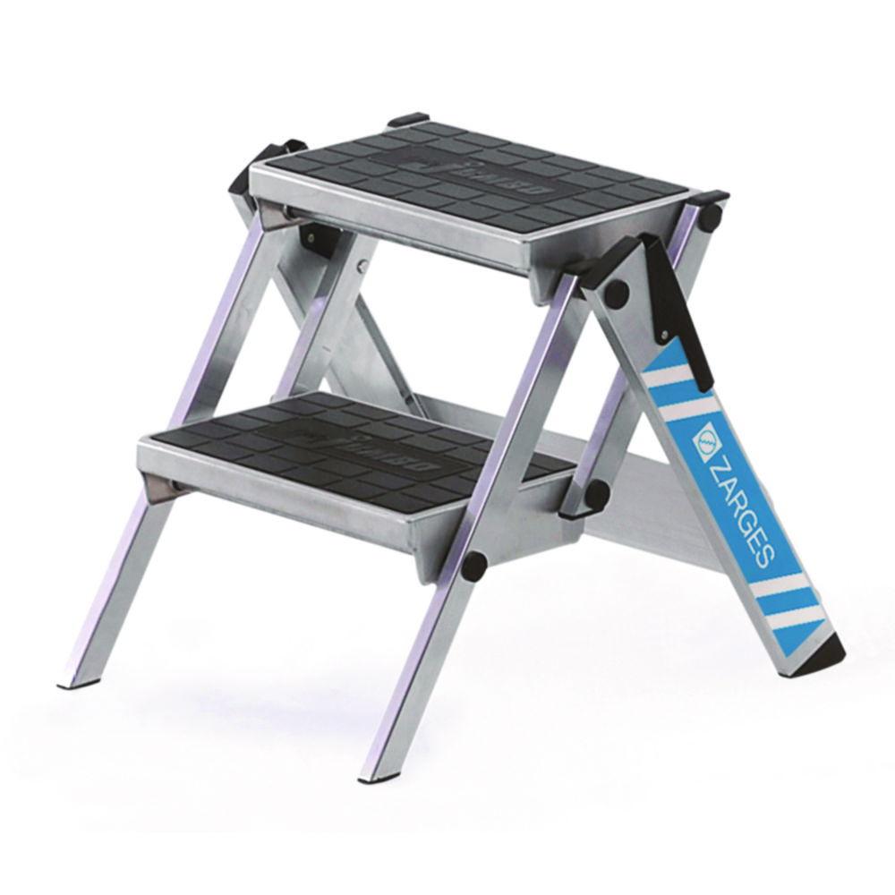 ZARGES Safety Steps Collapsible 3 Steps Upper Platform 0.70 m (Without a Collapsible Safety Bar)

