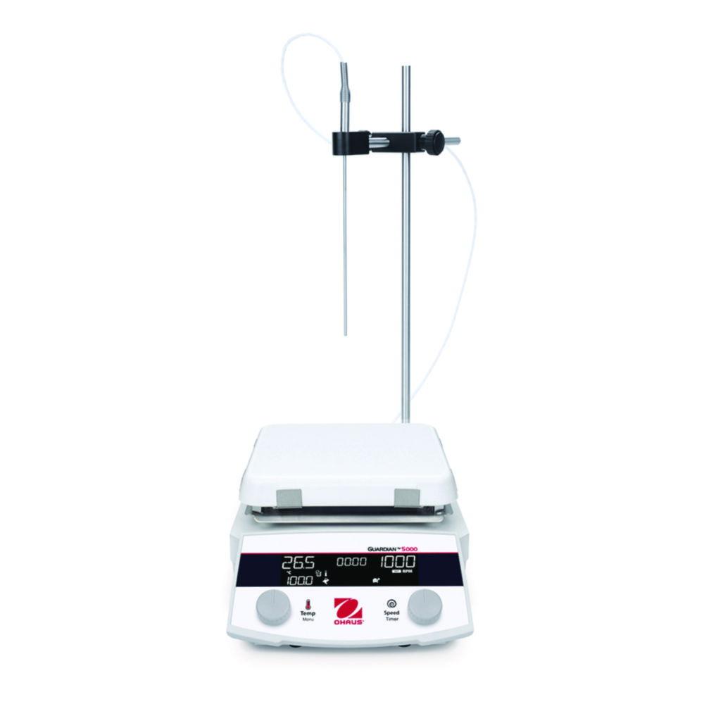 OHAUS Guardian 5000 Hotplate-Stirrer e‑G52HS07C – 20 L, Digital, Includes Probe Holder Kit & Pt1000 Probe