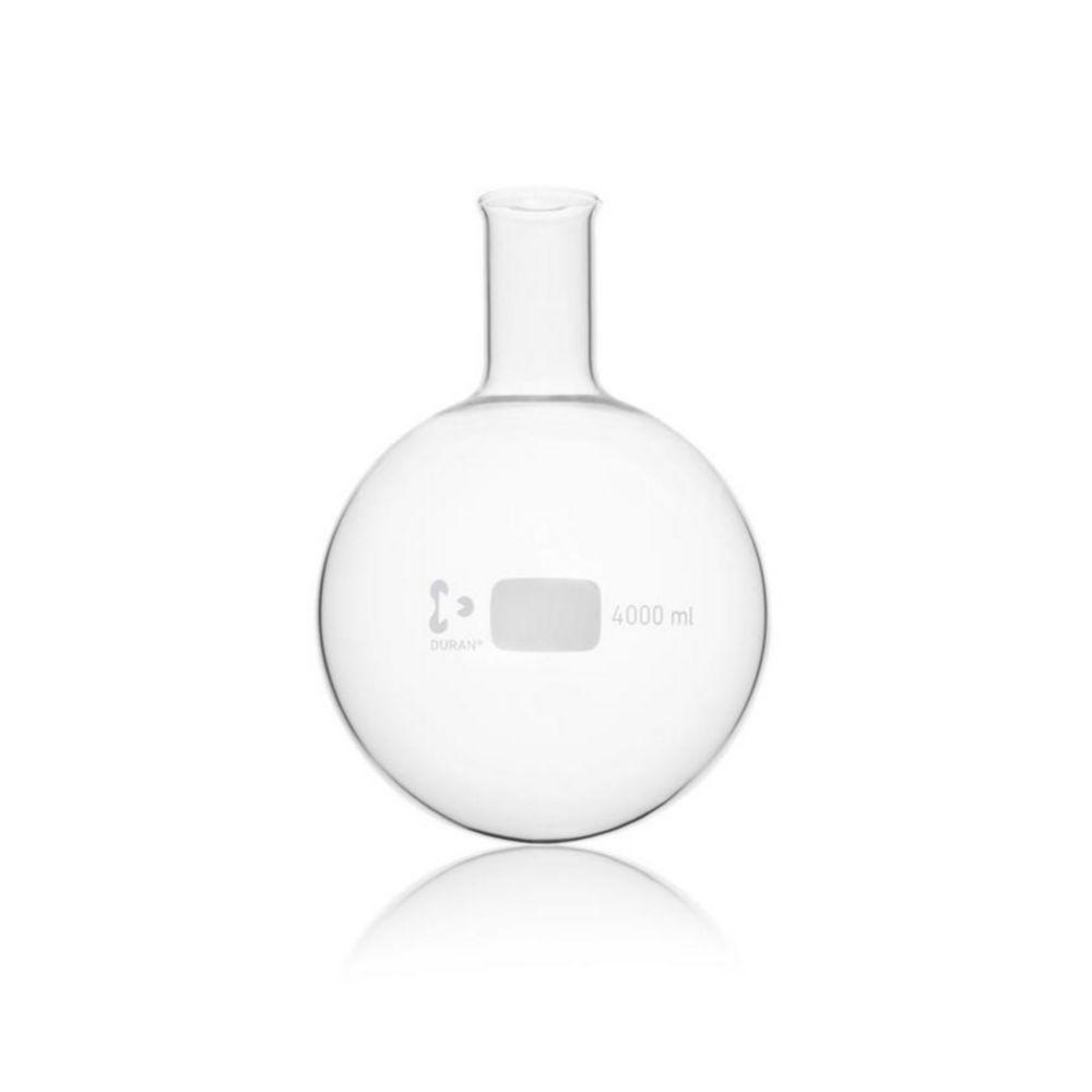 DWK Duran Round Bottom Flask, Narrow Neck, 4000 mL​