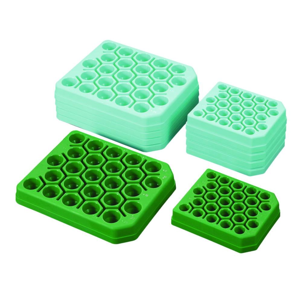 Centrifuge Tube Rack 50ml light green, sterile, pack of 10x5