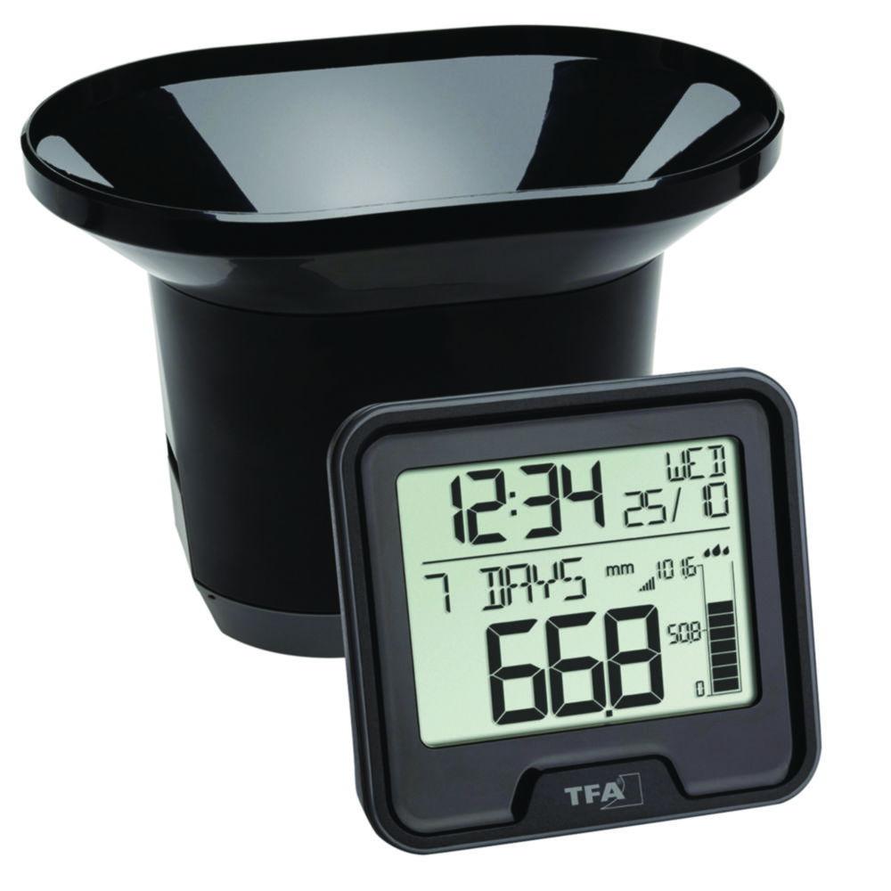 Radio rain gauge DROP black