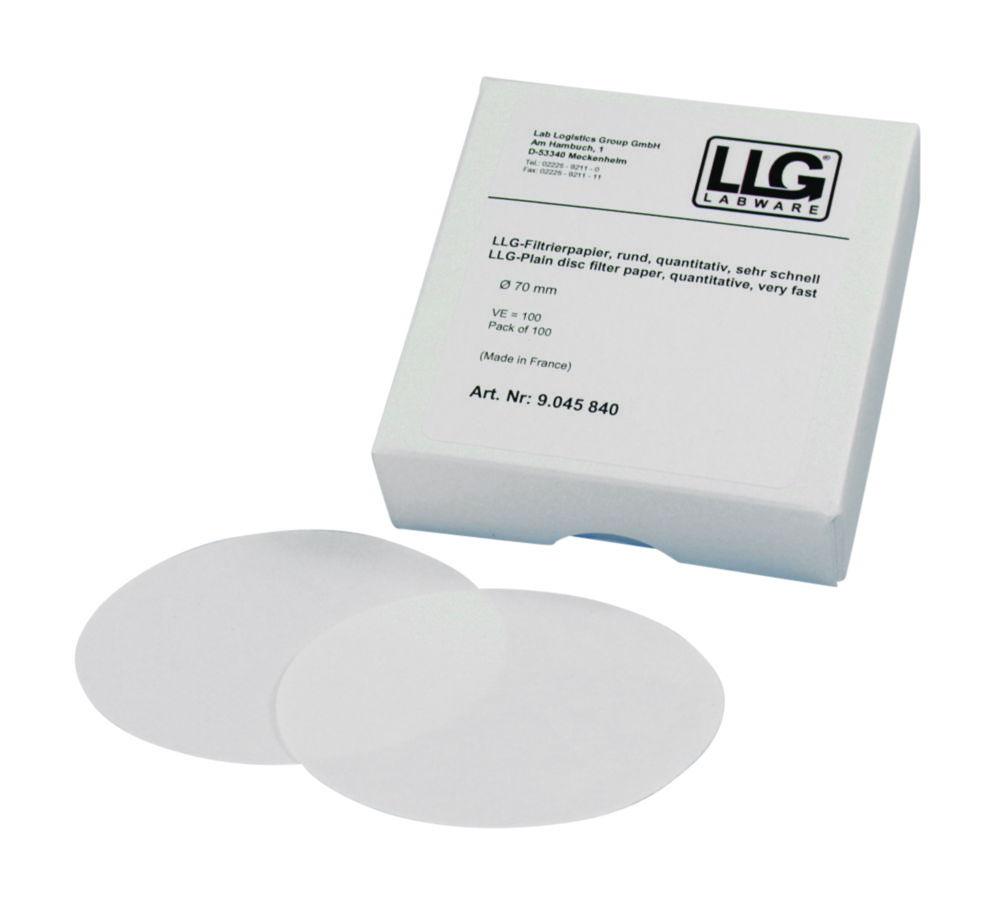 LLG Filter Circles 90mm Quantitative Very Fast, Pack of 100