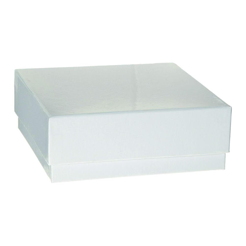 Heathrow Scientific True North Cryobox, 133x133x50mm, Cardboard, White with Lid, Pack of 12