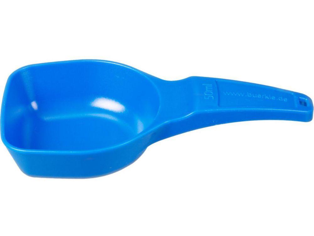 Bürkle Measuring Spoon 50 ml, PS, Blue, Sterile, Pack of 100