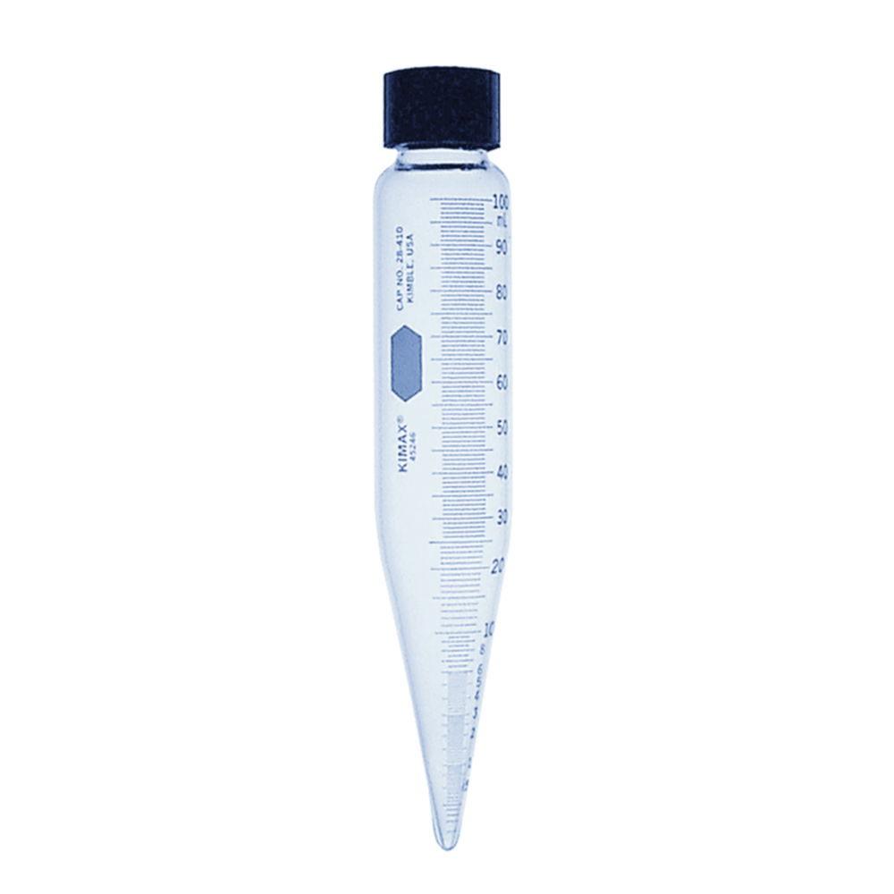 Centrifuge tube 100 ml graduated, with screw cap pack of 12