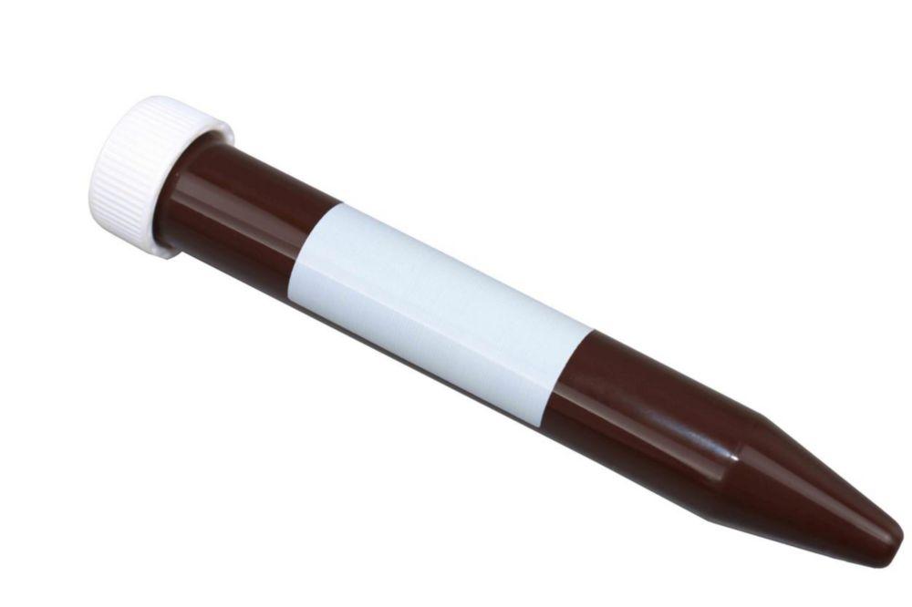 Centrifuge Tubes 15ml, conical bottom RCF, 12500g, amber, with white plug cap, pack of 10x50