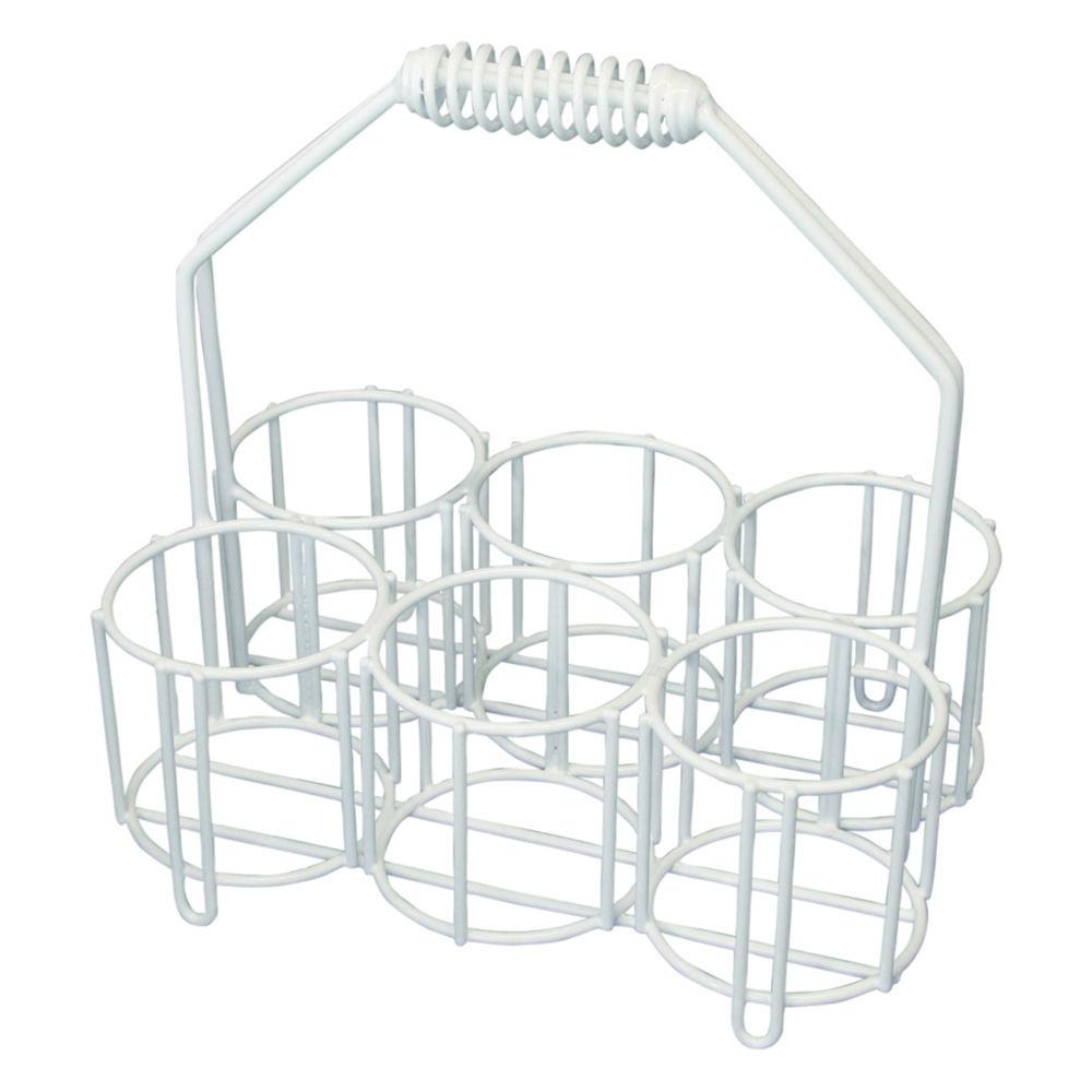 LLG Bottle carriers, 6 openings ID 130mm for 2000ml bottles, nylon coated wire