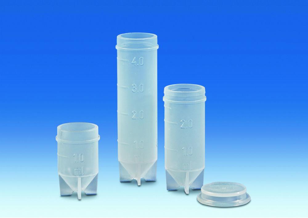 VITLAB Sample Vessel PFA 2.5 ml OD 13.5 mm Without Lid with Convex Graduation

