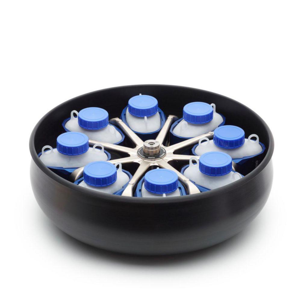 Swing-out rotor oval cups and 8 x 2.000 ml bottle