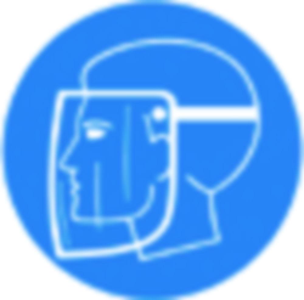 SecuBox® Maxi, 23.6x31.5x20.0cm blue "face shield"