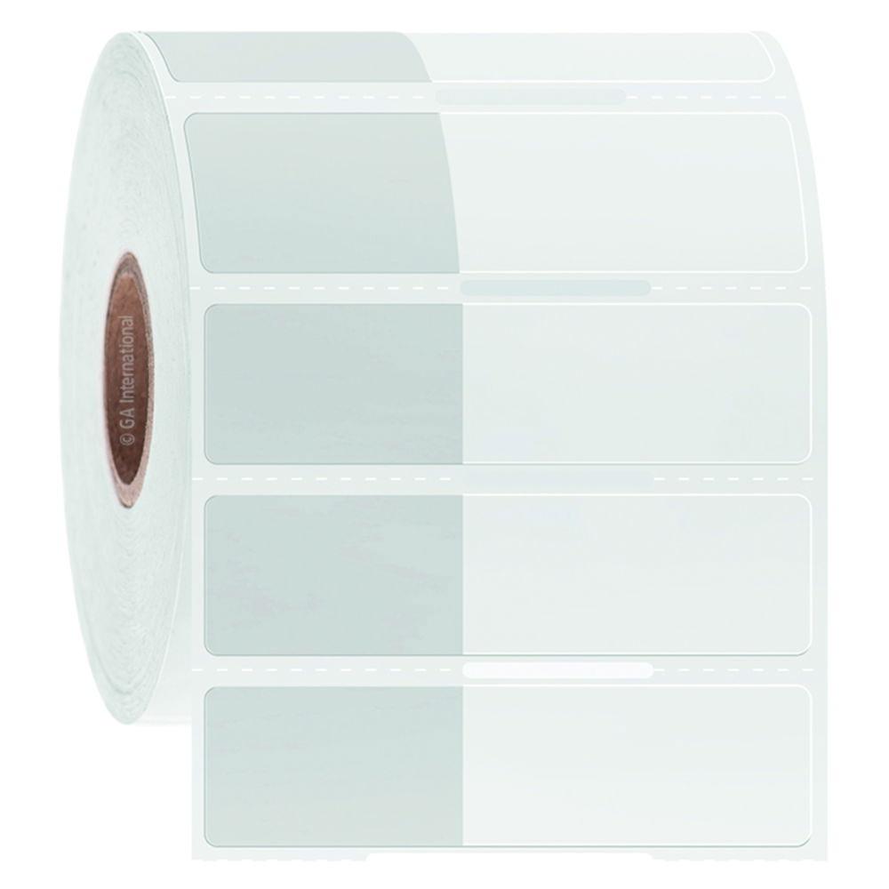 GA International Wrap-Around Cryogenic Thermal Transfer Labels, 25.4mm x 15.9mm, 34.9mm Wrap, White Roll with 1000 Labels