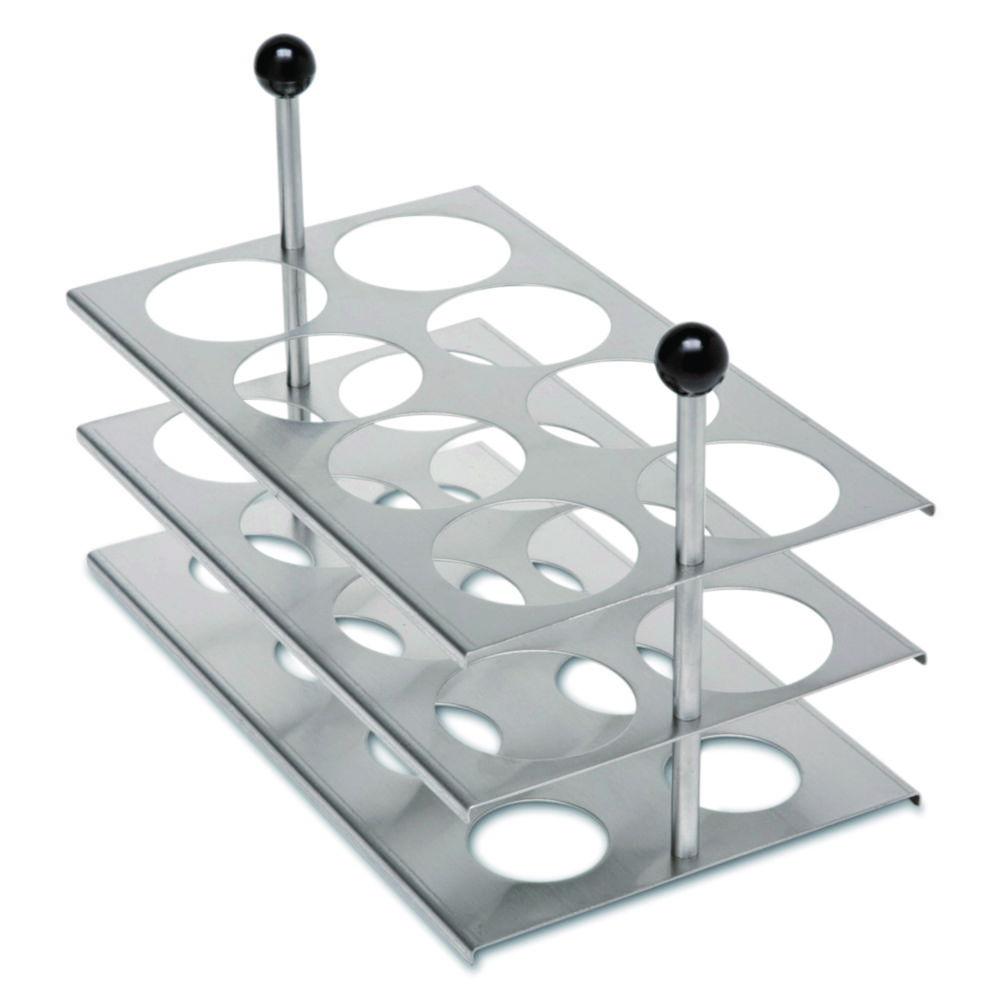 Butyrometer rack for 20 samples of stainless steel